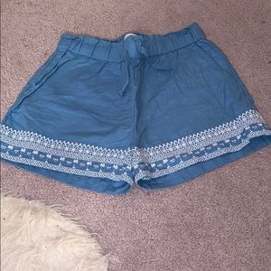 NWOT Crewcuts Linen/Cotton Embroidered Shorts